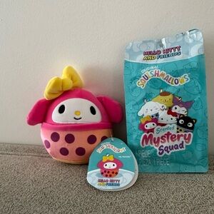 Nwt 5" My Melody Scented mystery squad squishmallow hello kitty